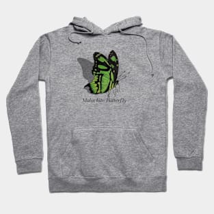 Malachite Butterfly Labeled Hoodie